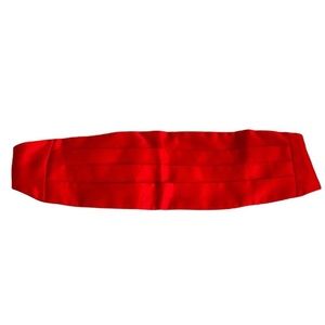 Men’s Red Cummerbund Holiday Christmas Valentines Prom Dance
